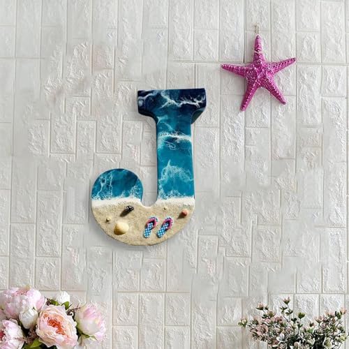 Resin Beach Pattern Figurine Home Decor Sculpture