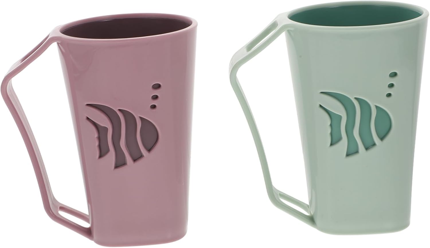 Beatifufu Bathroom Rinsing Cups 2 Pcs Toothbrush Holder 1