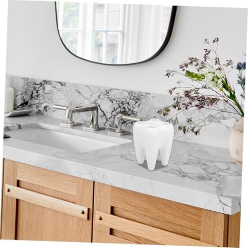 Tooth-Shaped Brush Holder for Kids Ventilated Sturdy