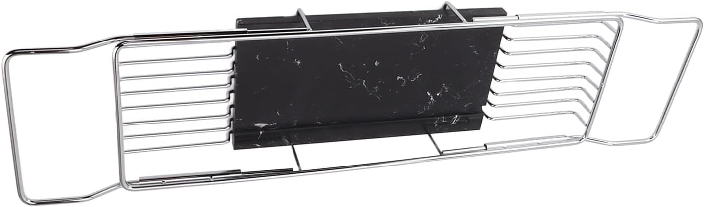 Fafeicy Metal Marble Bathtub Rack with Anti-Slip Design