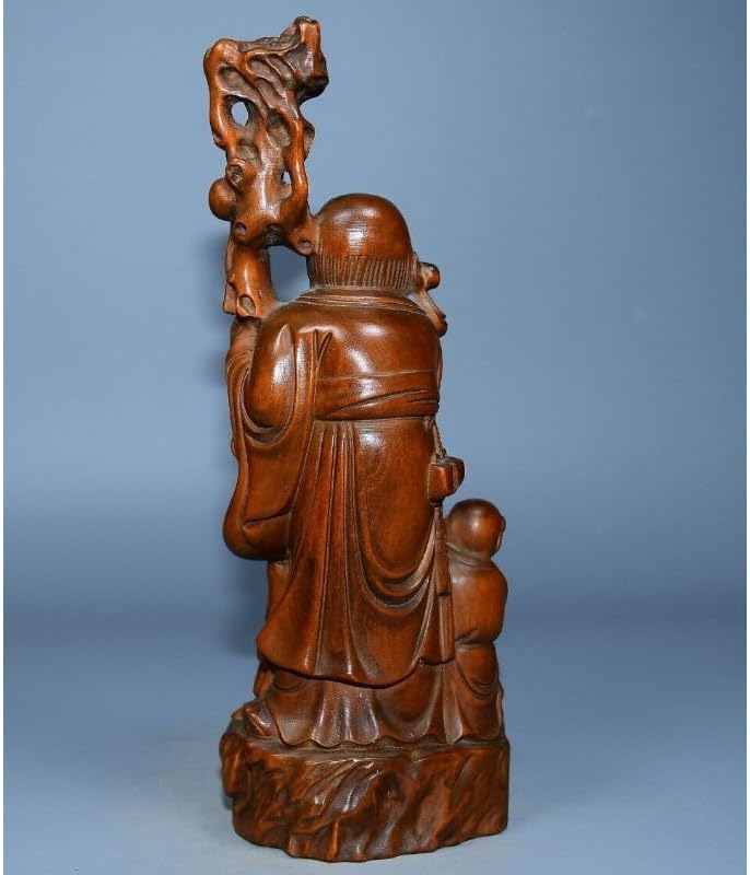 LimpaC Mini Boxwood Child Longevity God Figurine