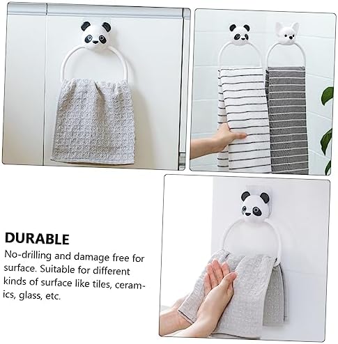 SWOOMEY 3PCS Cartoon Wall Mounted Towel Rack