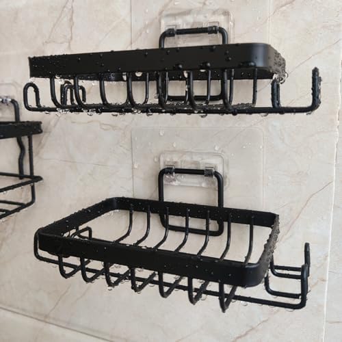 SPELSHINE 2-Piece Black Soap Dish with Suction Cup