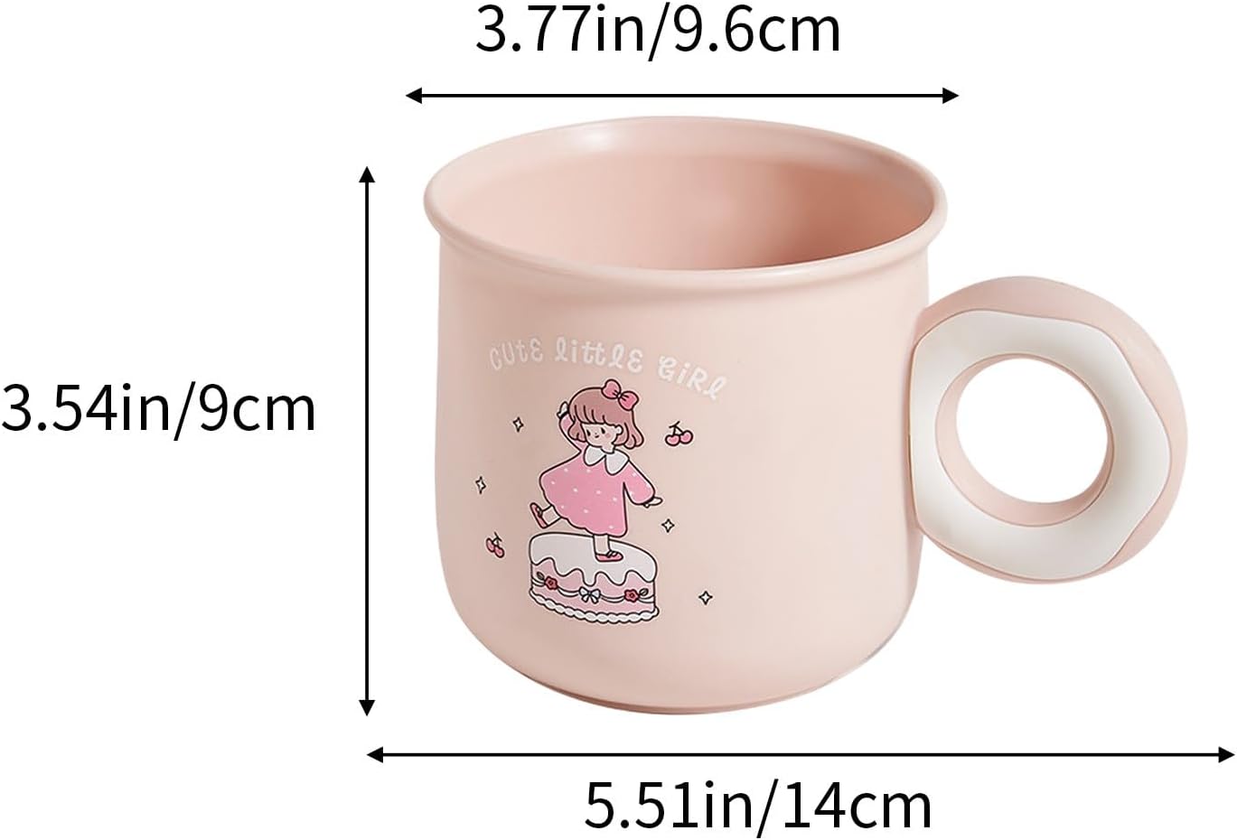 Cute Toothbrush Holder with Kawaii Dessert Design Pink