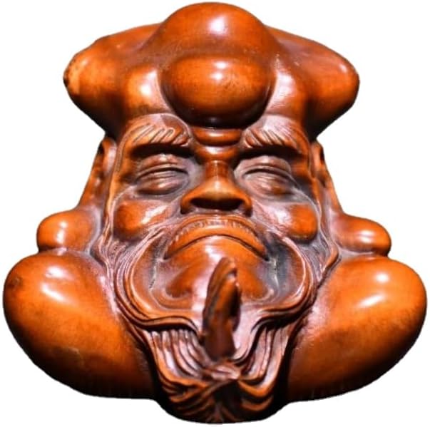 LimpaC Handmade Boxwood Bodhidharma Statue
