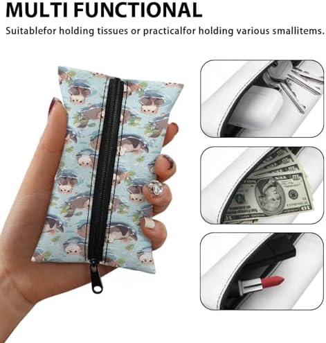 Binienty Cute Otter Purse Tissue Holder for Women Girls
