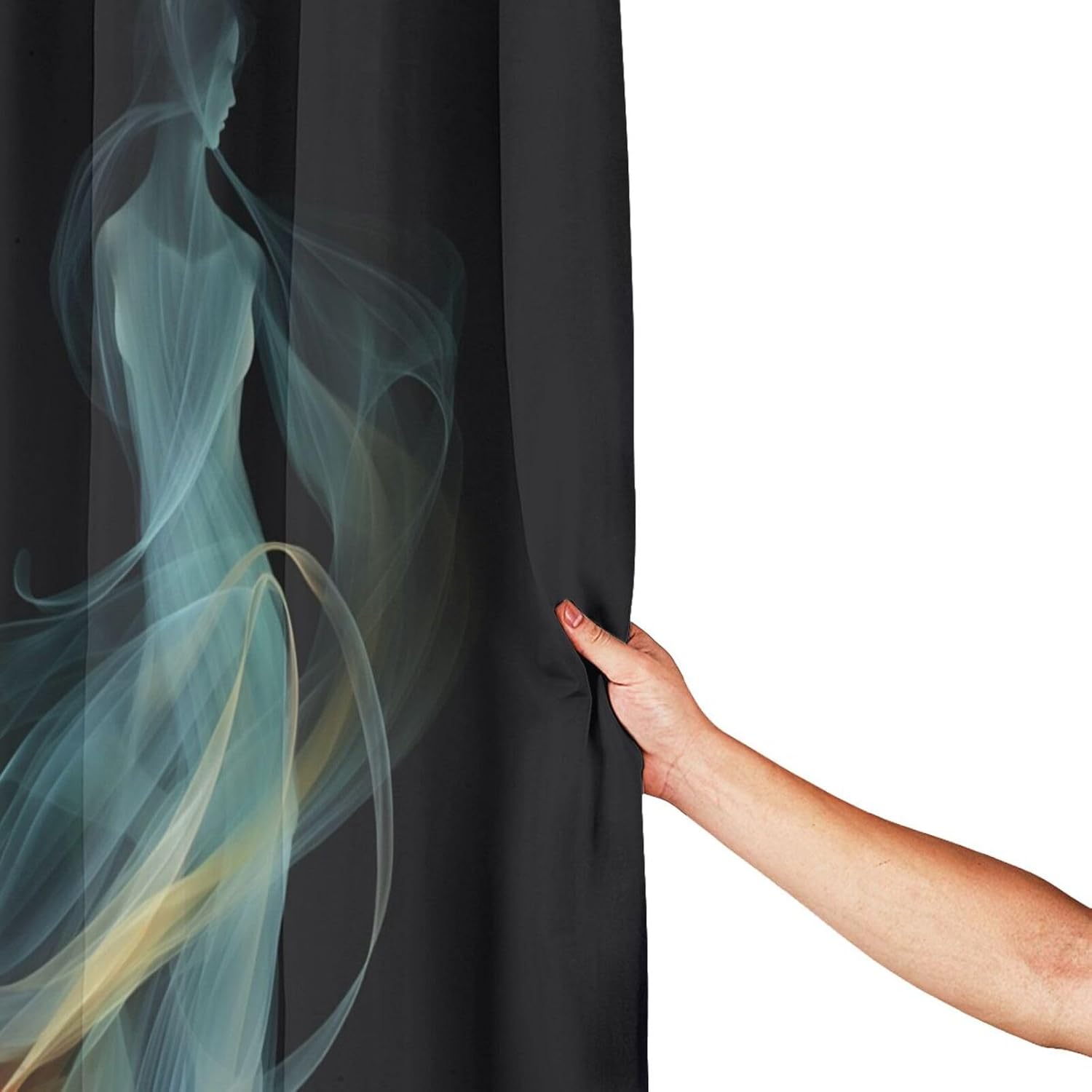 Dancing Girl Shower Curtain Set with 12 Hooks 72x72in