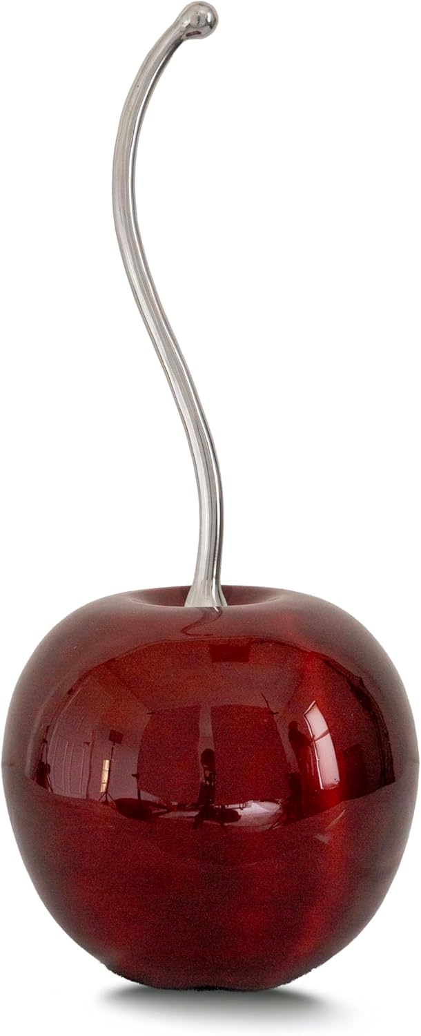 Modern Day Accents 4114 Iridescent Red Cherry Sculpture 21 H