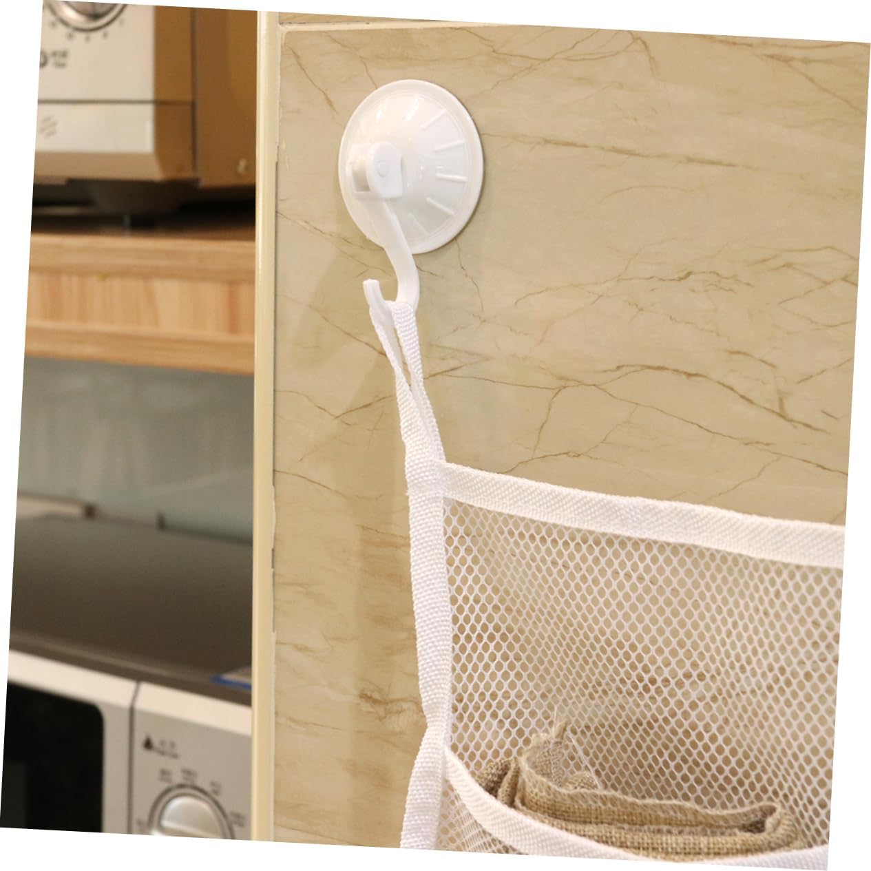 GLEAVI Multifunctional Bath Organizer Set with Suction Cup Hooks