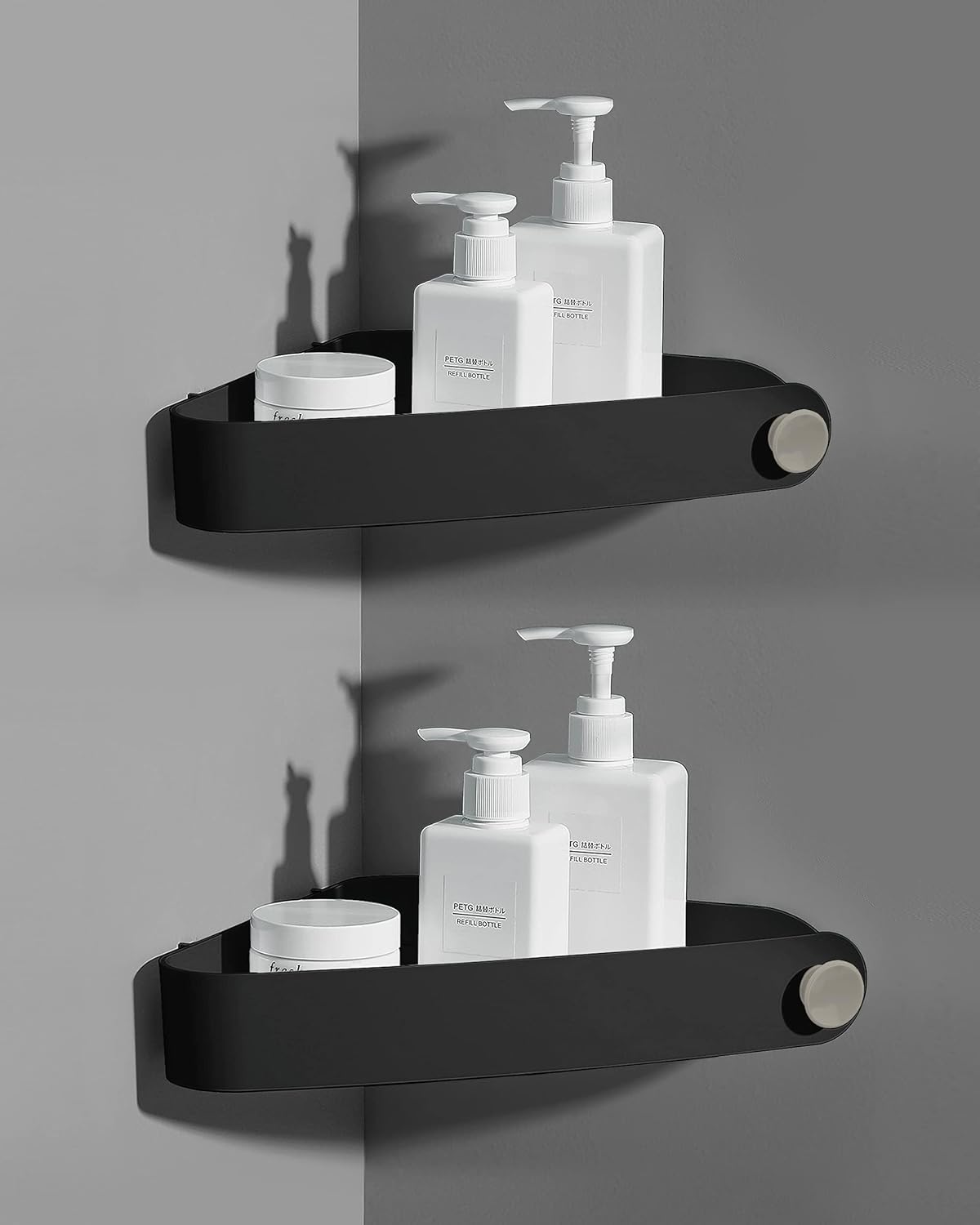 Sotfamily Shower Caddy Corner 2 Pack Black