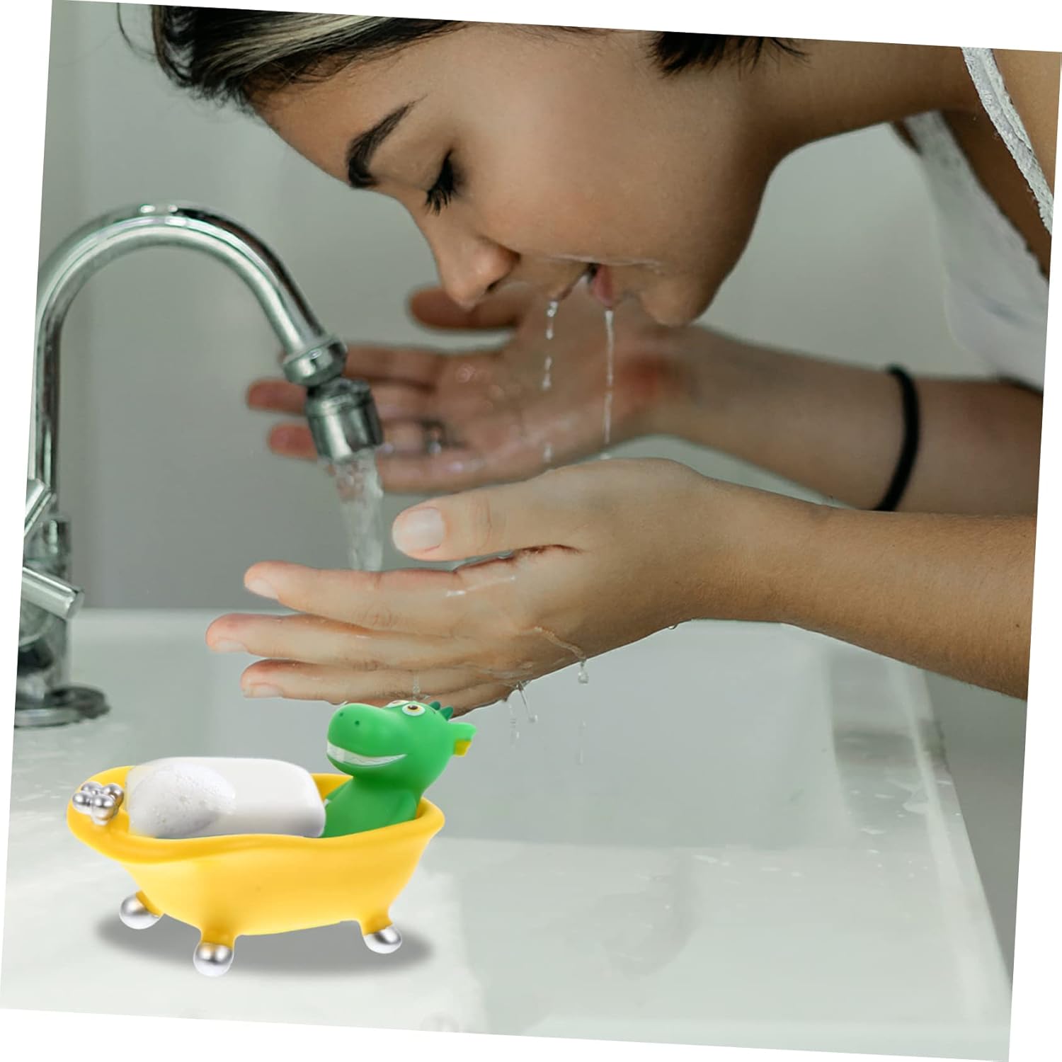 MAGICLULU Funny Dinosaur Soap Box Sponge Storage Holder 1
