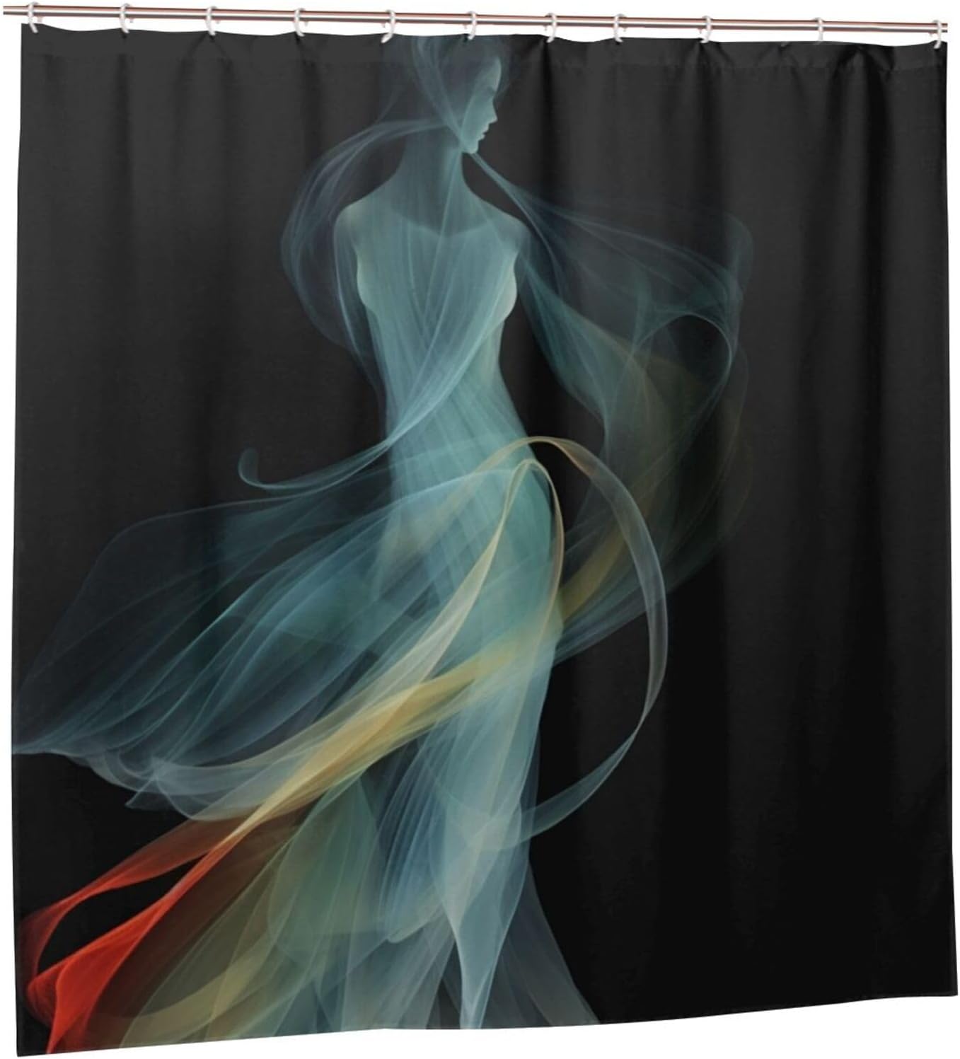 Dancing Girl Shower Curtain Set with 12 Hooks 72x72in