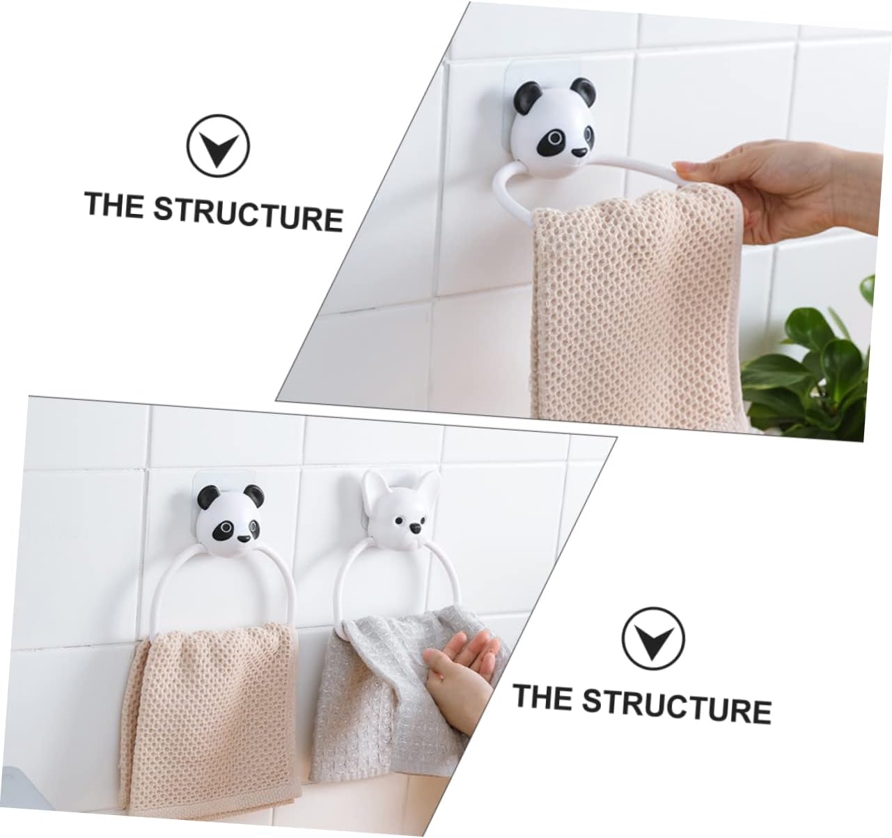 LABRIMP 3pcs Chrome Towel Rack Wall Mount