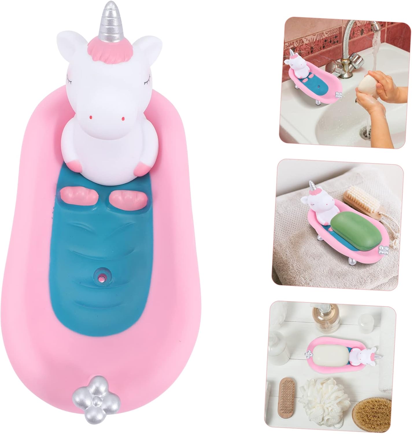 BESTYASH Cute Unicorn Soap Dish for Bathroom