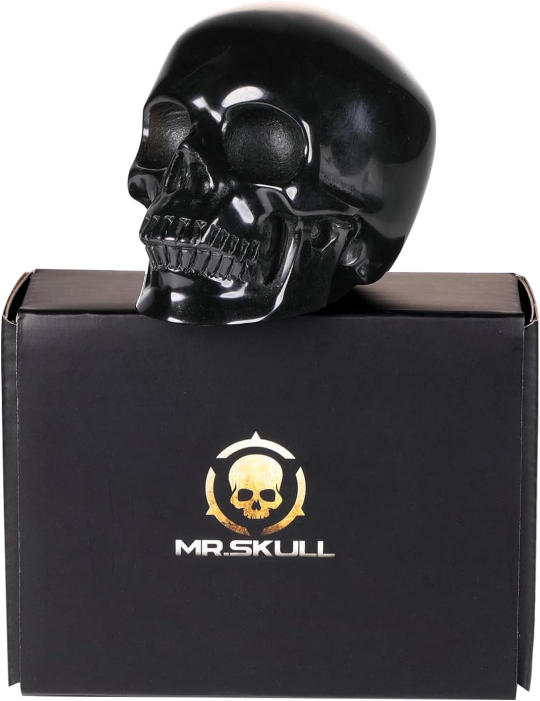 MRSKULL 25 Inch Halloween Crystal Skull Statue