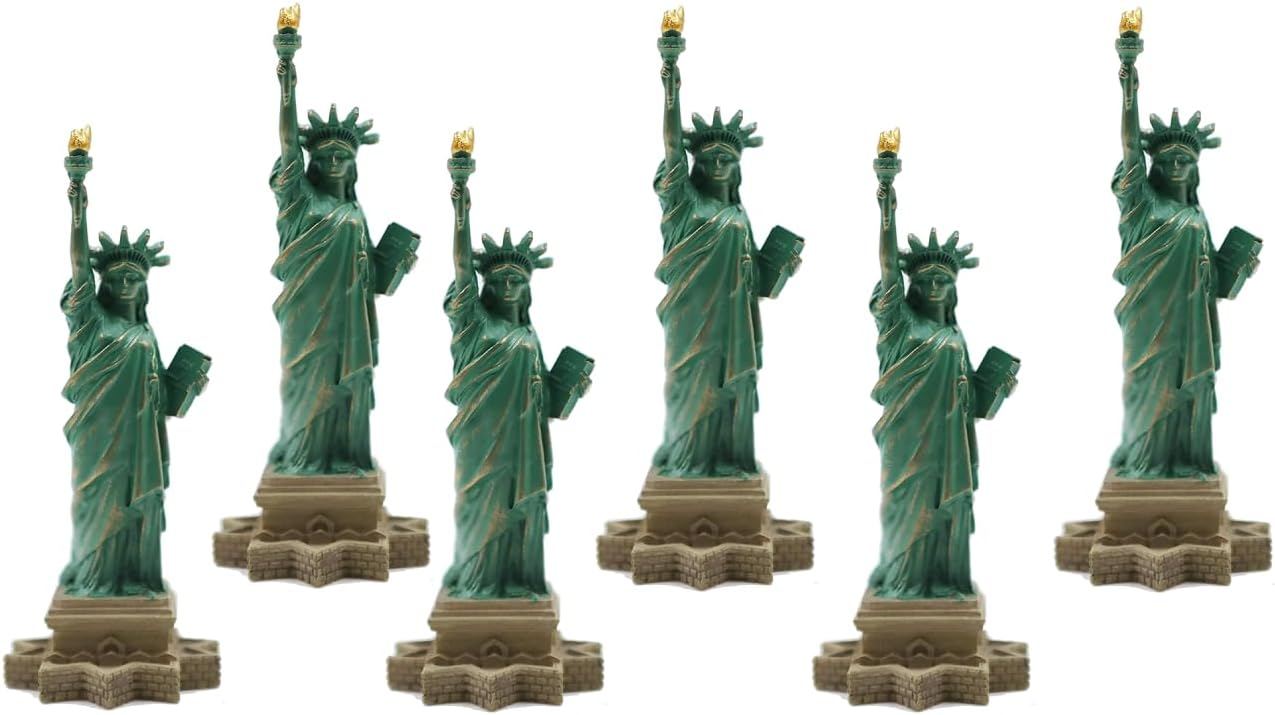 Generic New York City Statue of Liberty Figurine 4 6 Pack