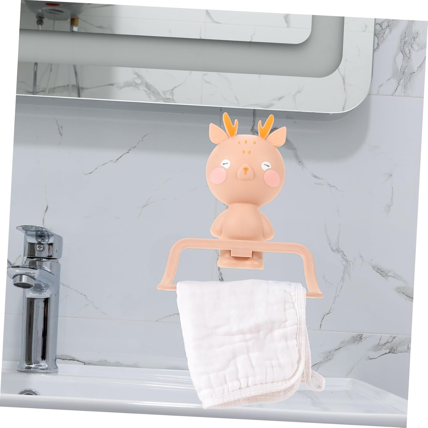 Labrimp Cartoon Elk Wall Towel Rack