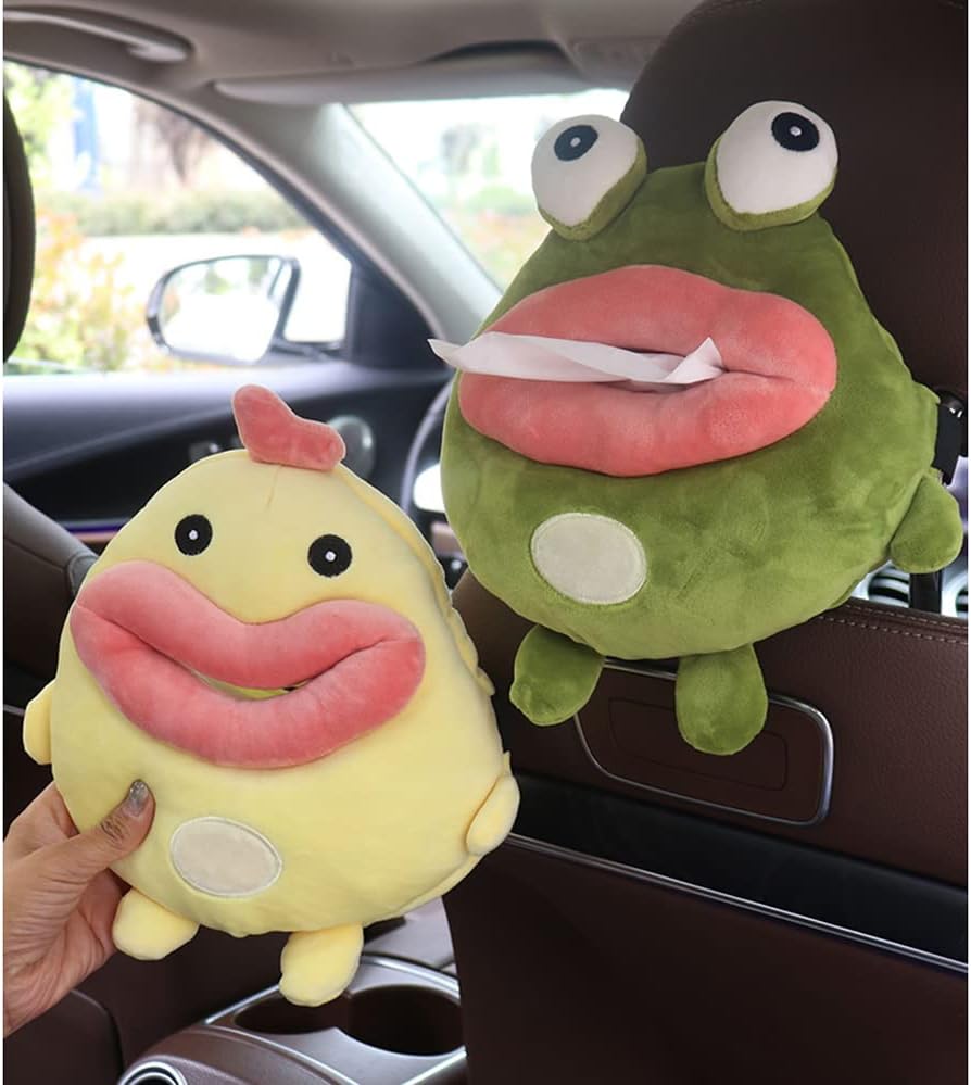 Cute Cartoon Animal Tissue Box Holder for Car and Home