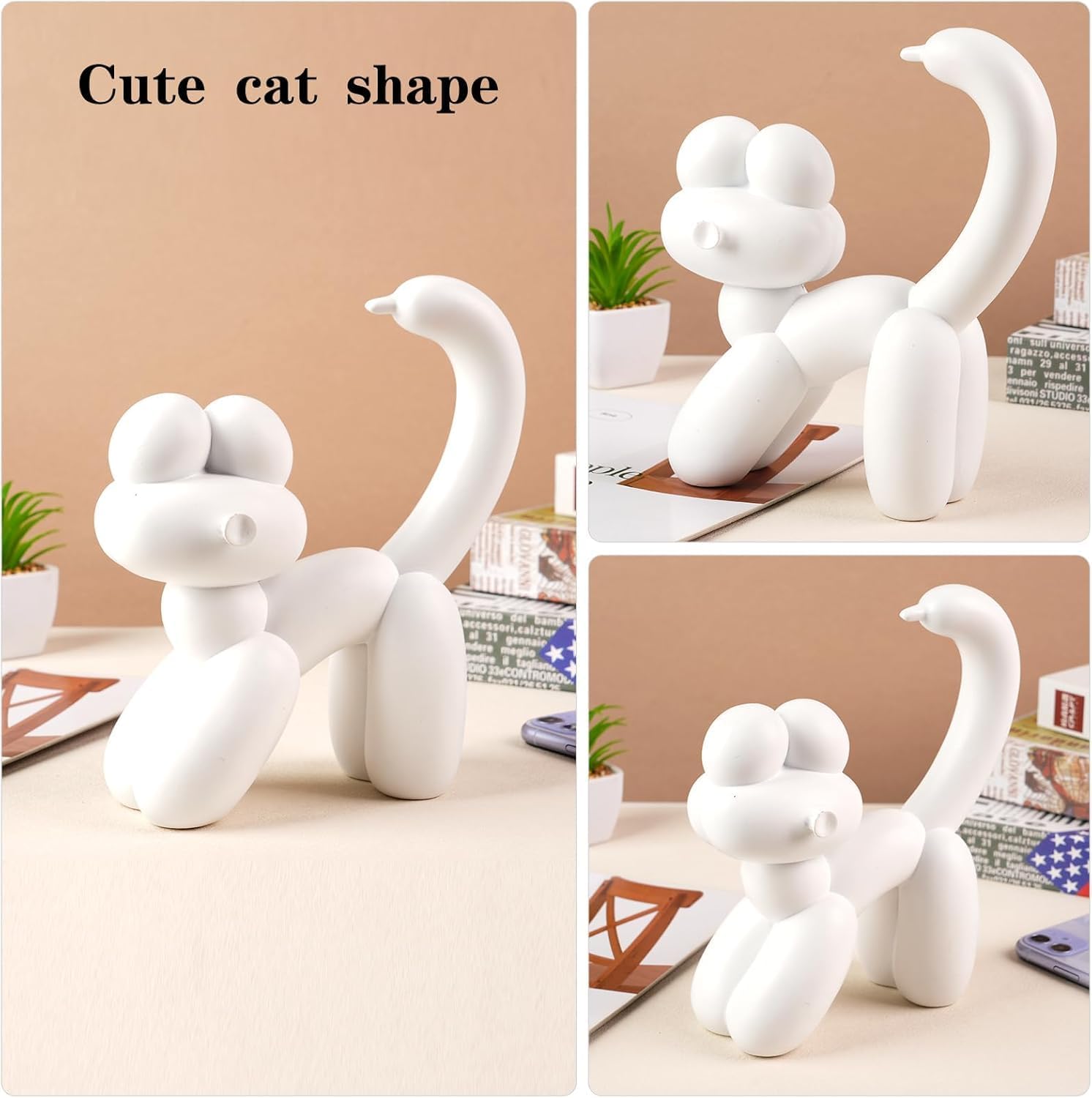 Cute Balloon Cat Statue - 78 Inch Home Decor