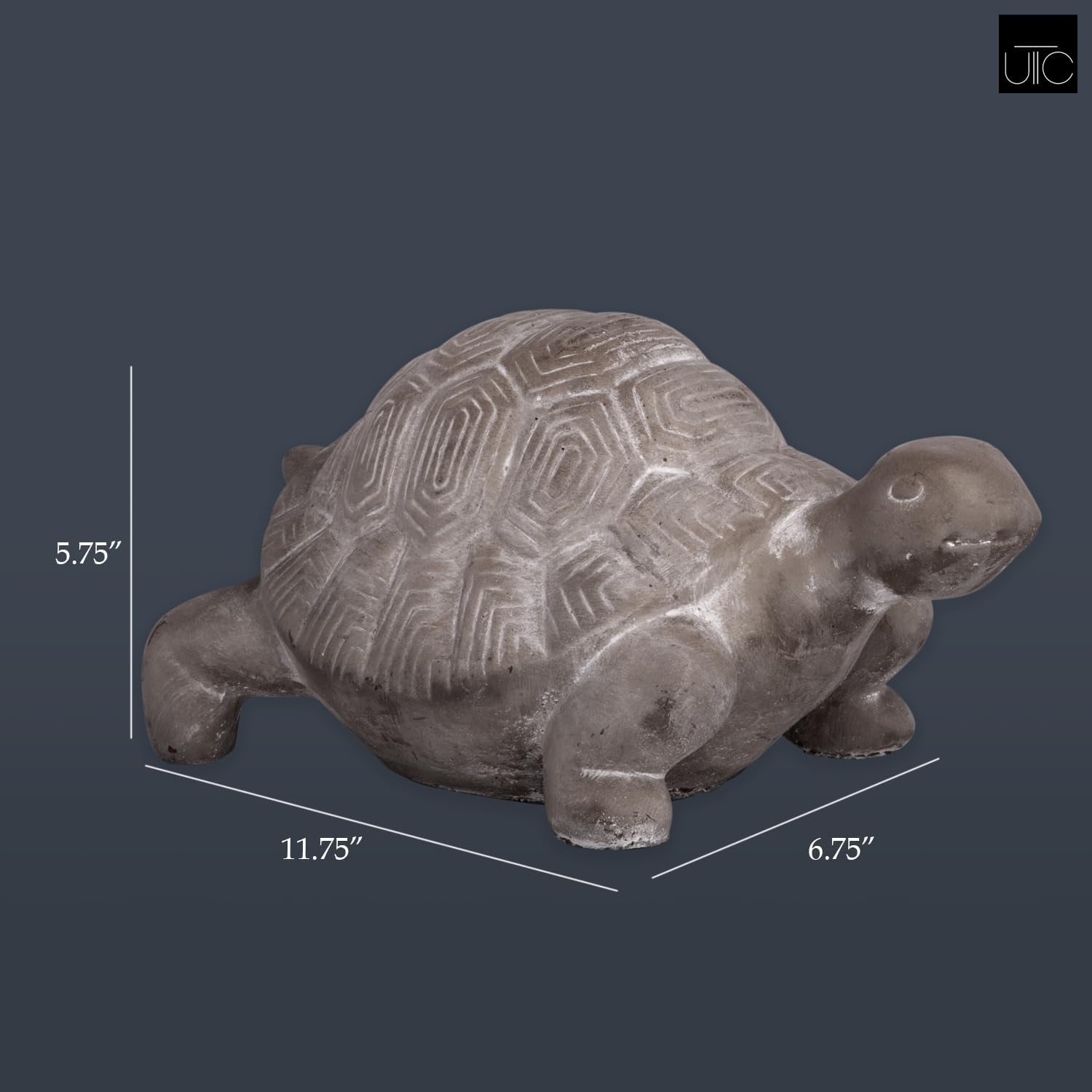 Urban Trends Modern Terracotta Turtle Figurine
