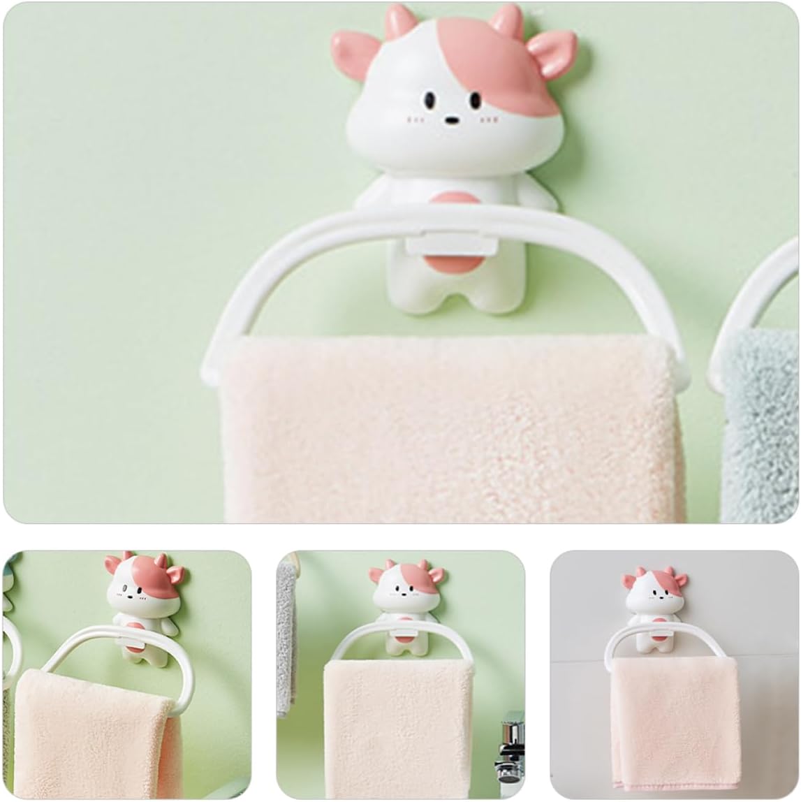 HAKIDZEL Hanging Towel Rack Cartoon Design for Bathroom