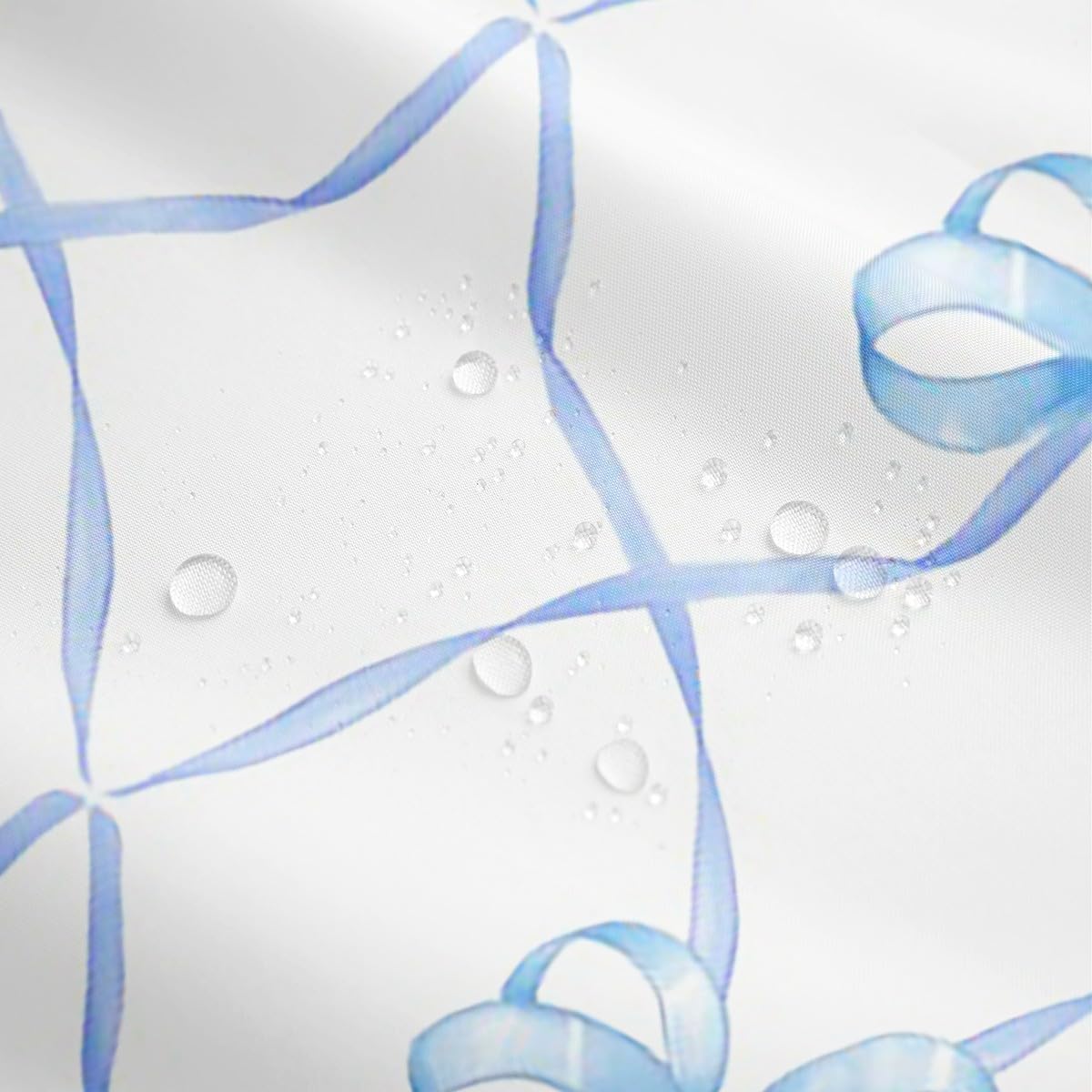 Erosebridal Bow Knot Shower Curtain 72x72