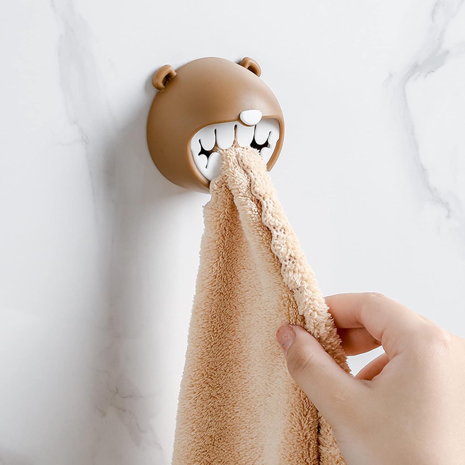 Bottone Cartoon Bear Towel Rack for Kitchen and Bathroom