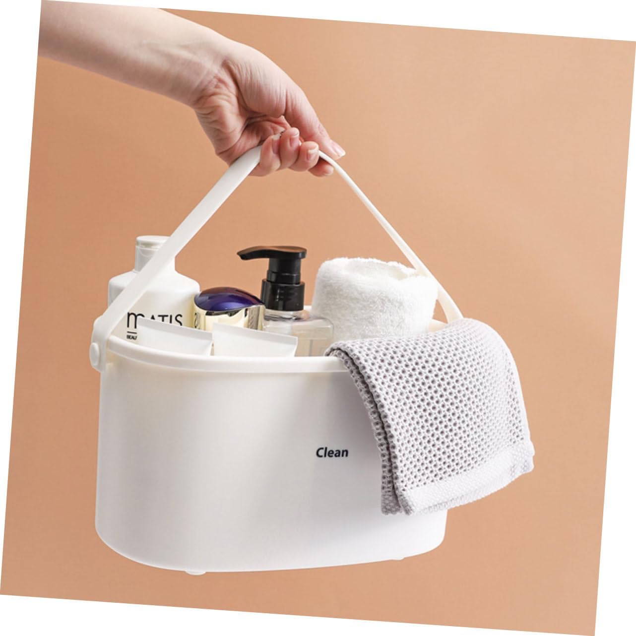 Holibanna Plastic Bath Basket Portable Storage Bin