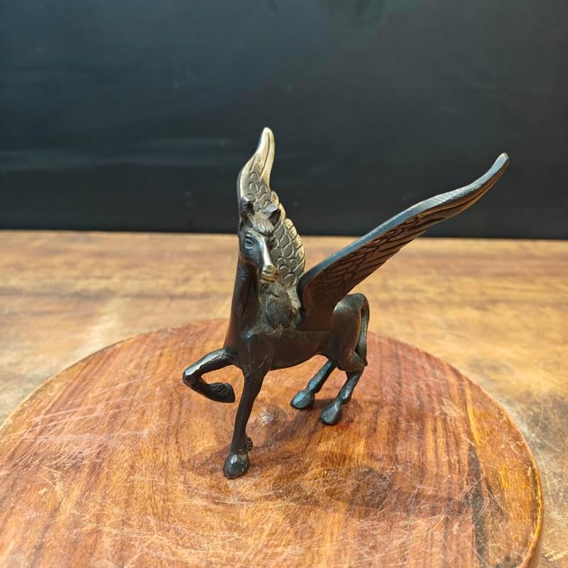 Statuestudio Brass Flying Horse Decor Statue