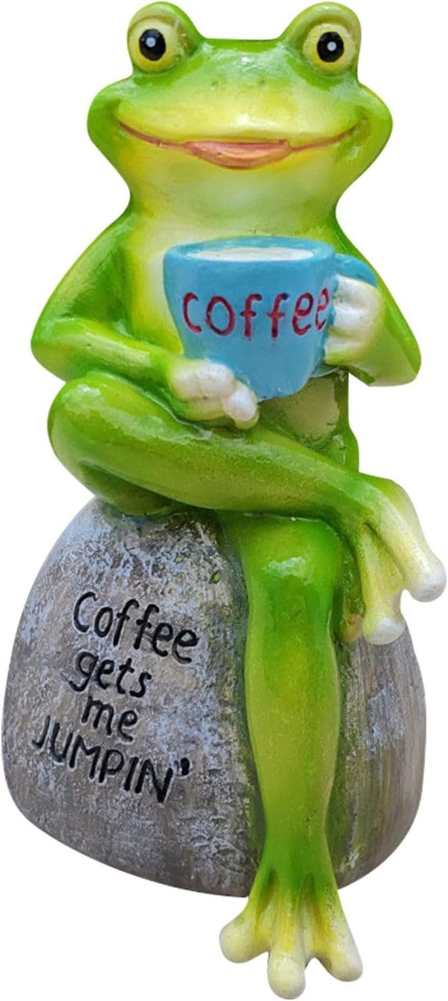 Sitting Frog Garden Statue - Home Decor Figurine 1