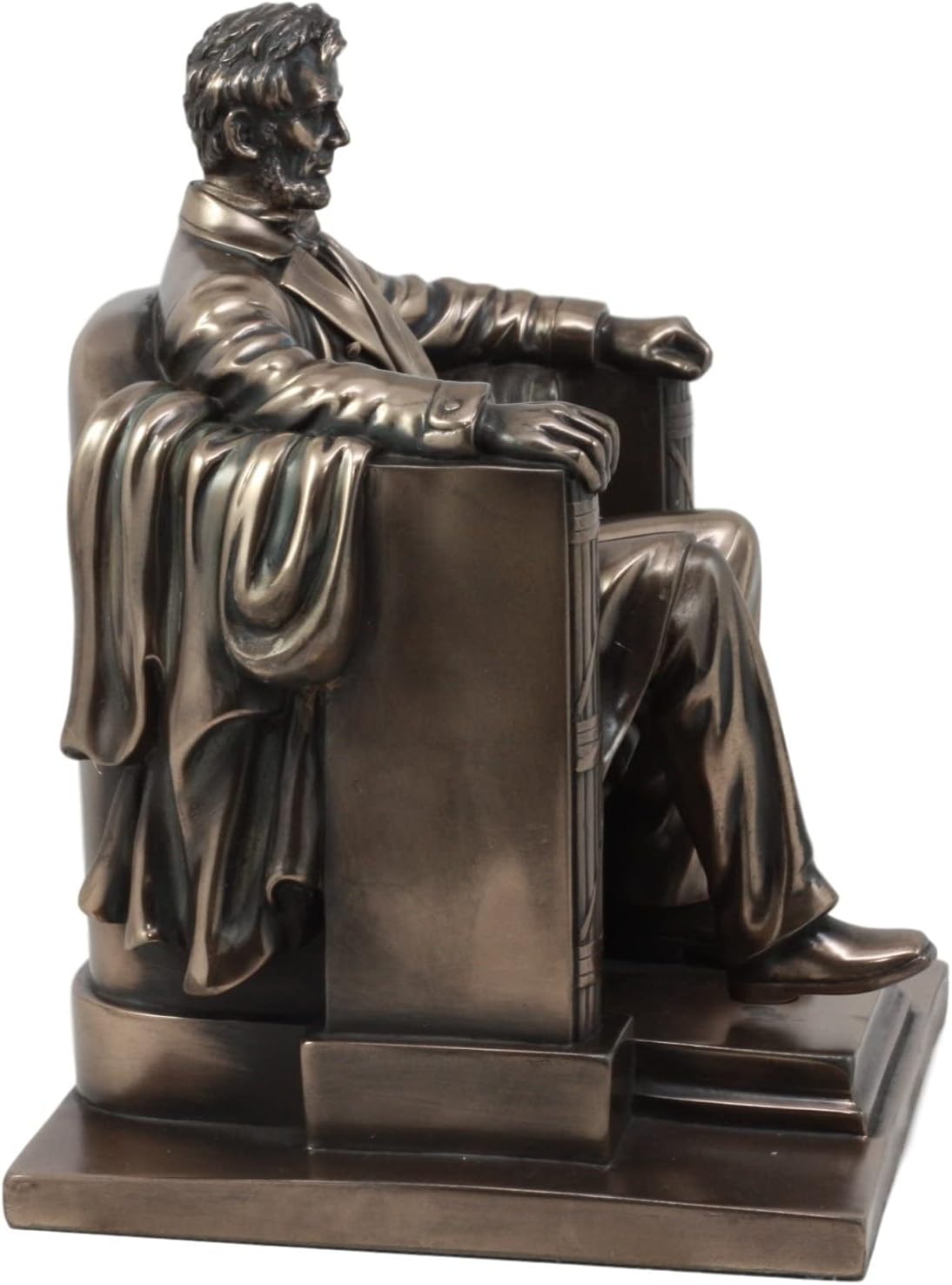 Ebros Gift Faux Bronze Lincoln Figurine 8 H