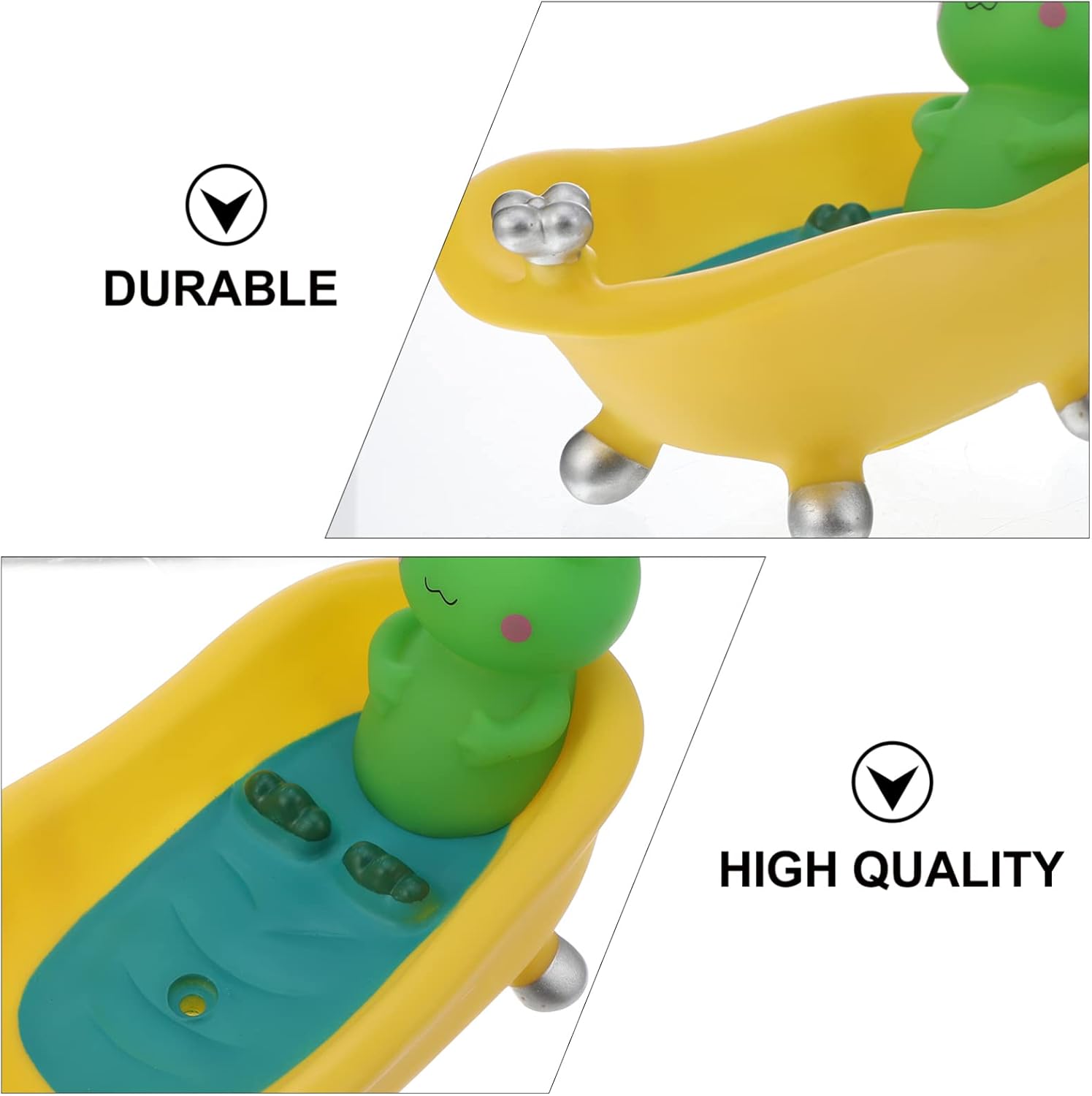 Anneome Cartoon Frog Soap Dish with Draining Tray