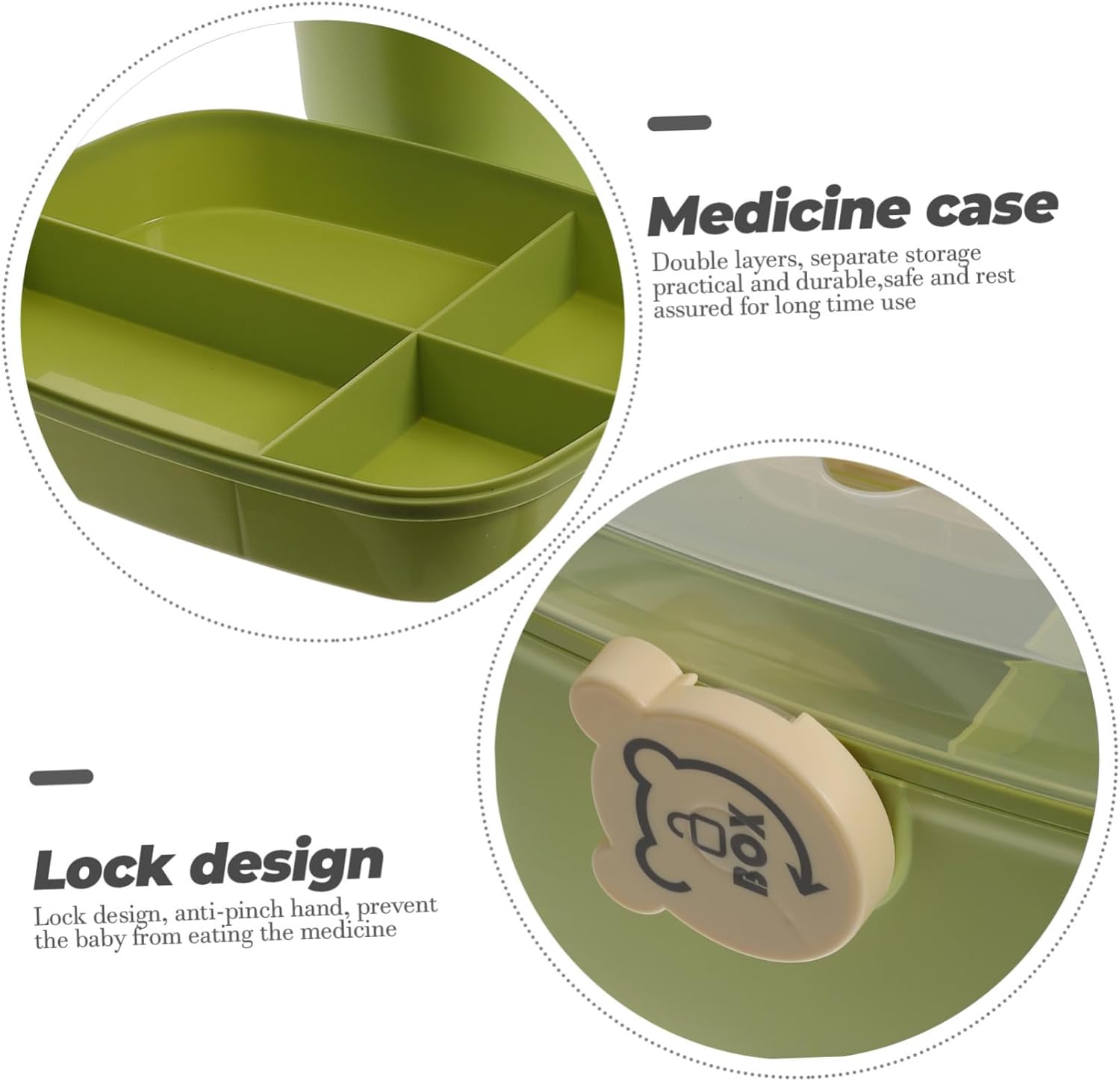 COLLBATH Medicine Cabinet with Lock and Anti-Pinch Hand
