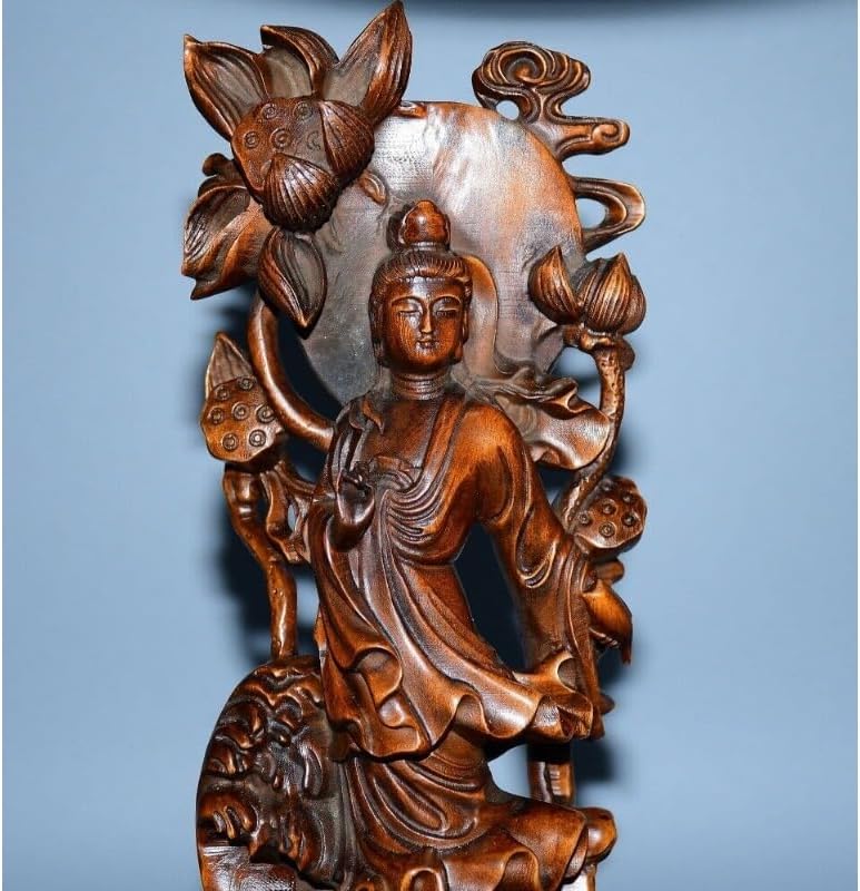 LimpaC Collection Mini Boxwood Kwan-yin Statue