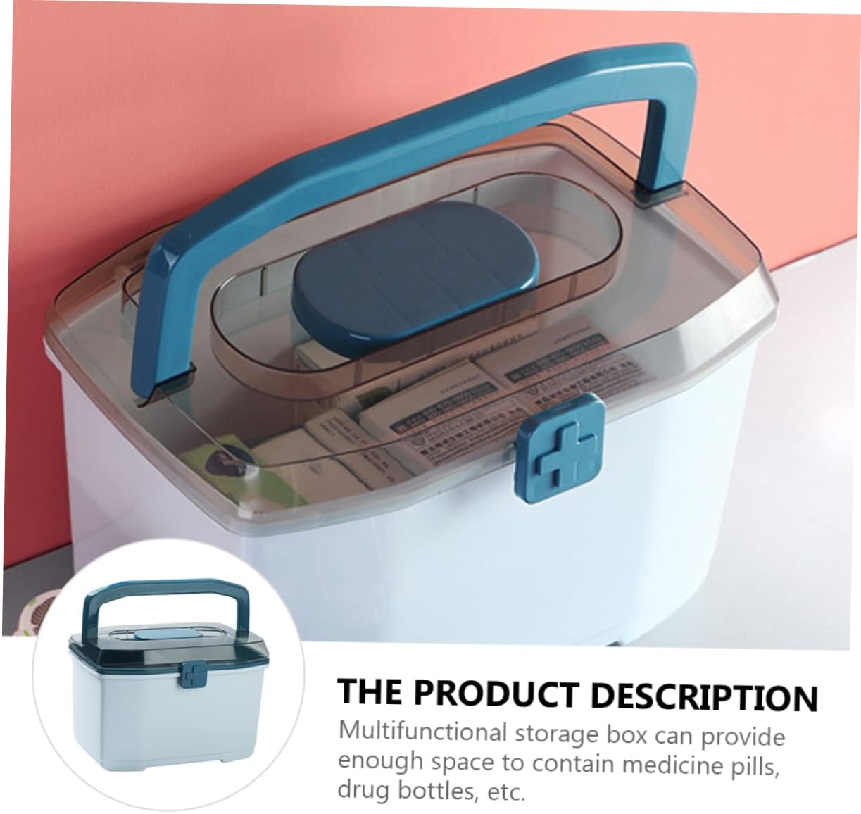 Beavorty Medicine Cabinet with Double Organizer and Removable Tray