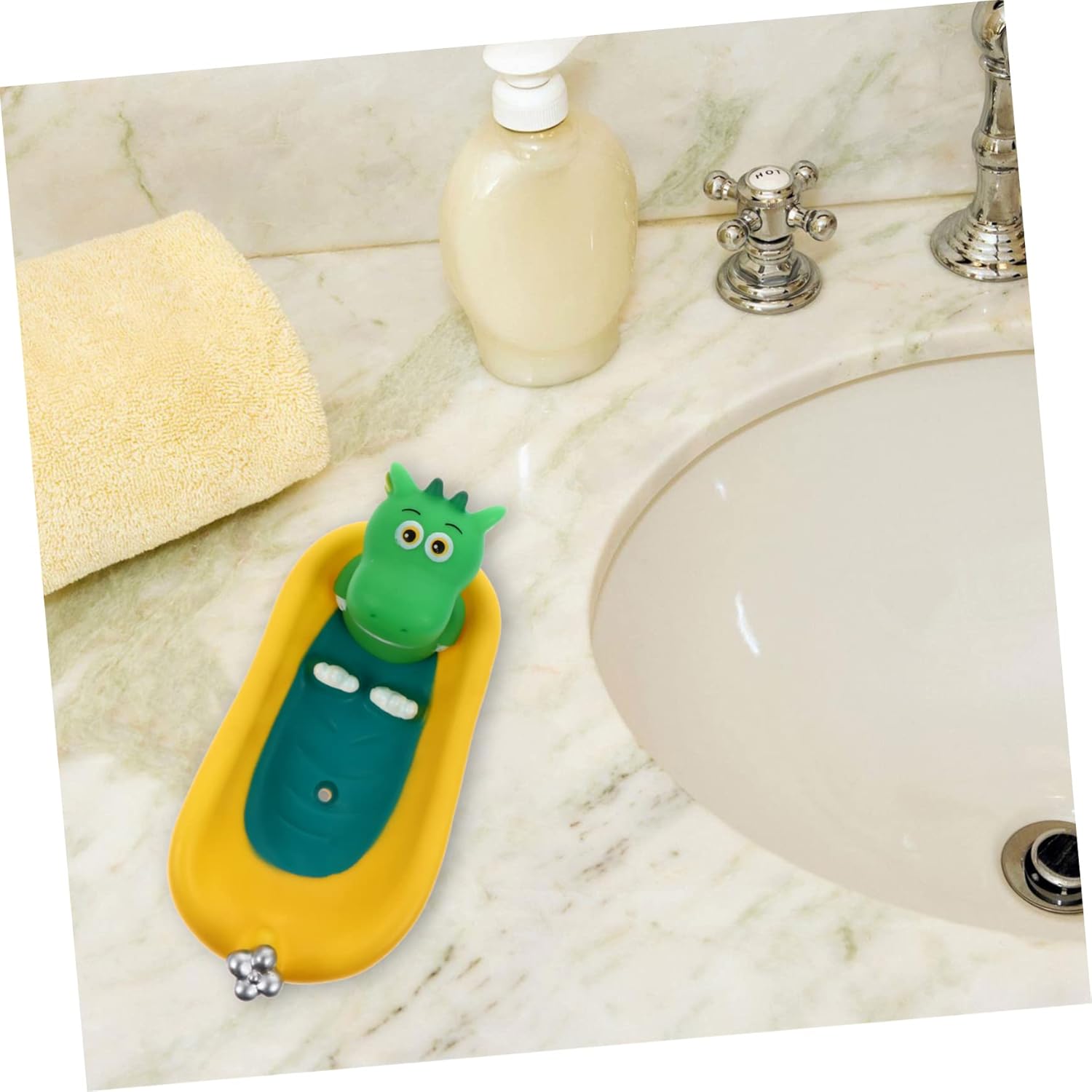 Dinosaur Soap Dish Cartoon Storage Drain Box
