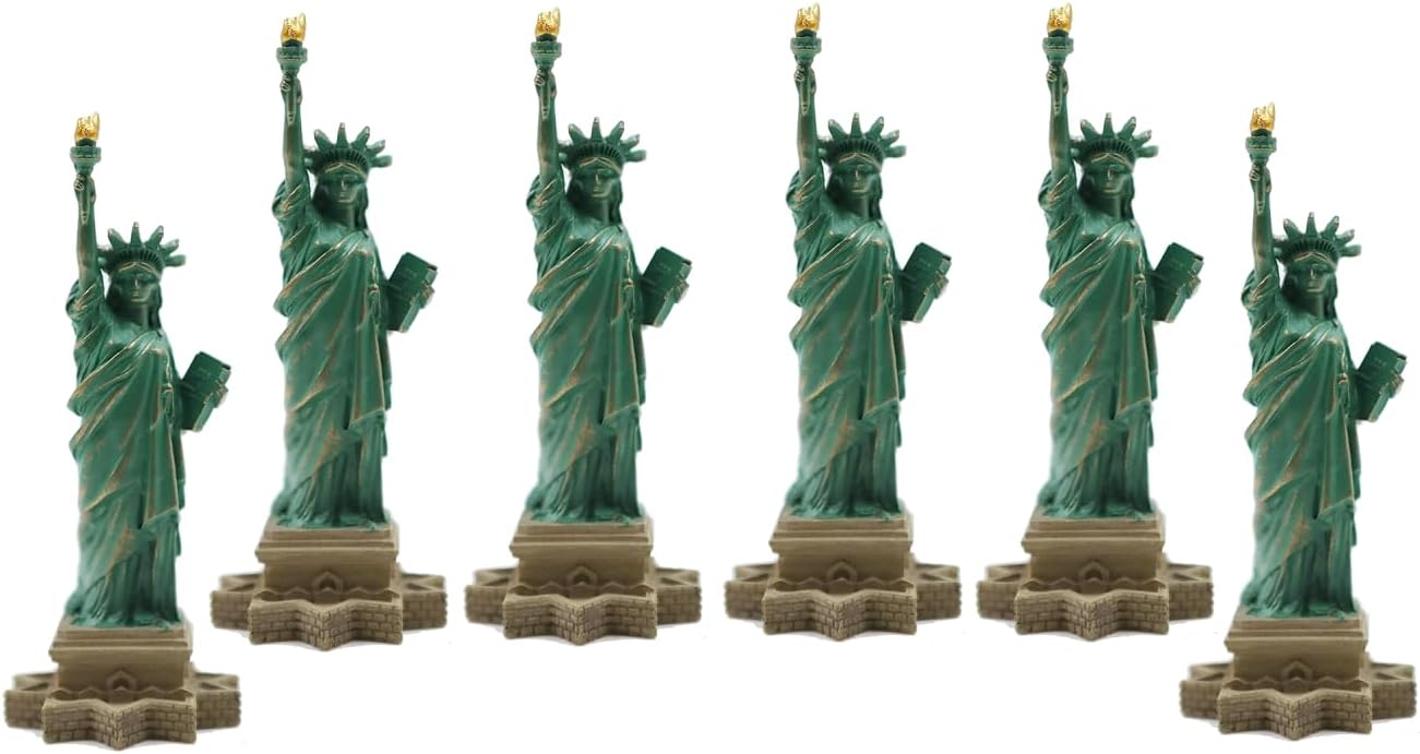 Generic New York City Statue of Liberty Figurine 4 6 Pack