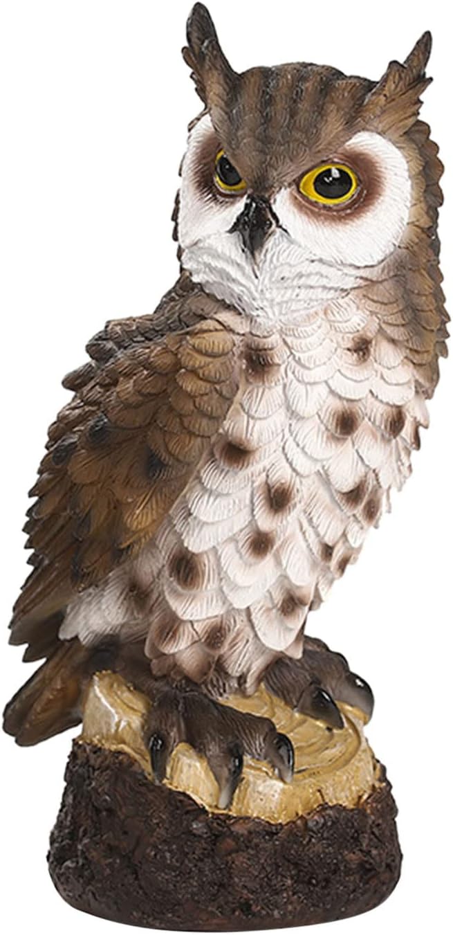 Mini Resin Owl Statue Decor for Home Office Entryway