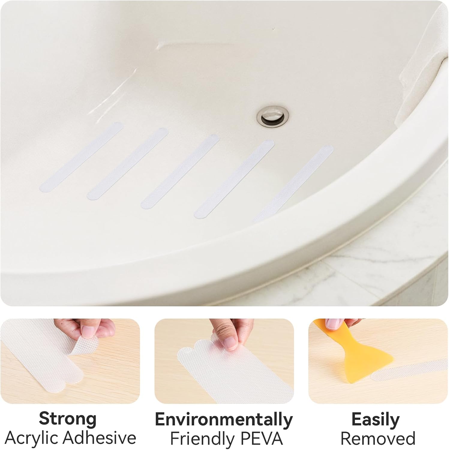 AGPTEK 36PCS Non Slip Bathtub Stickers