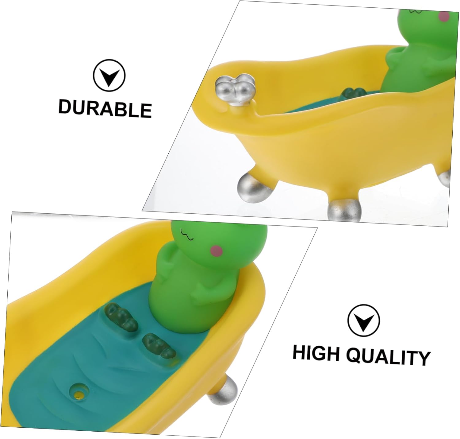 FONDOTIN 1Pc Cartoon Frog Soap Dish with Drain