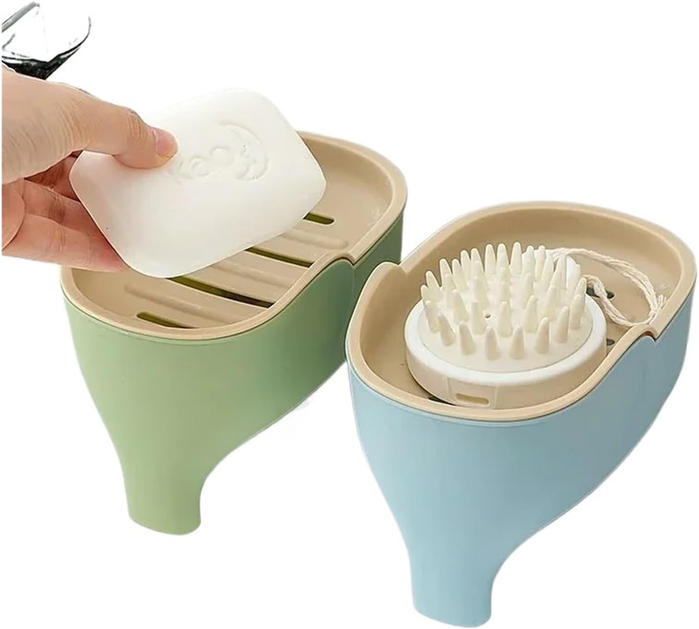 YOYDHVMKR Soap Dish Double Layer Elephant Design