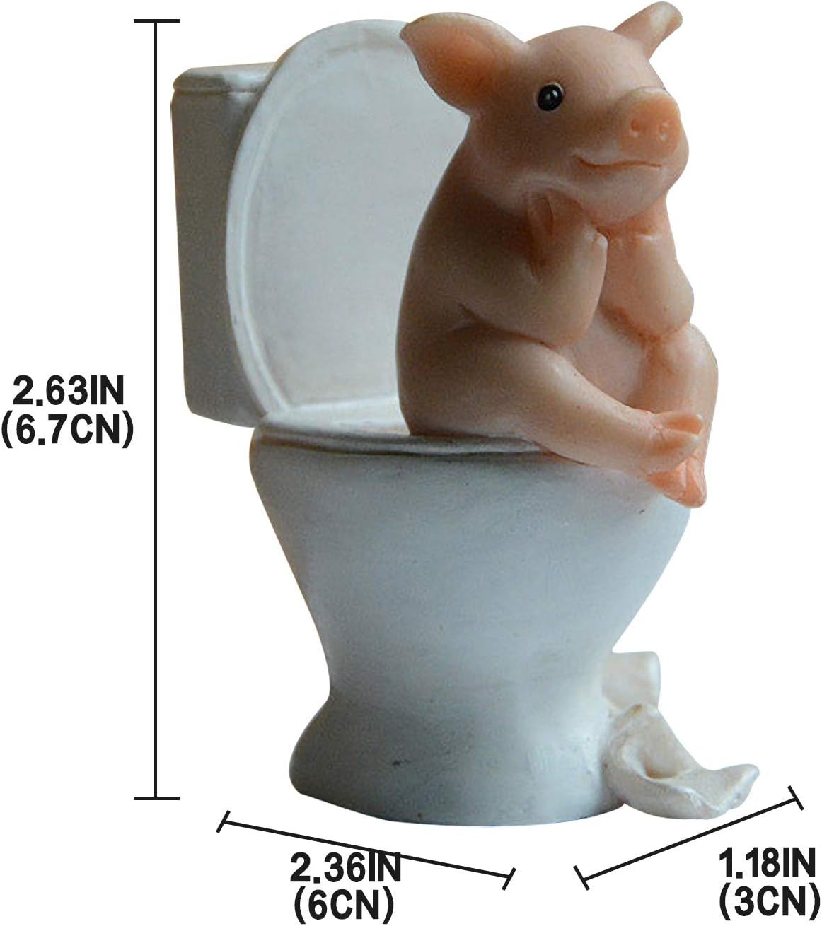 Creative Pig Statue Home Decor Figurine for Living Room