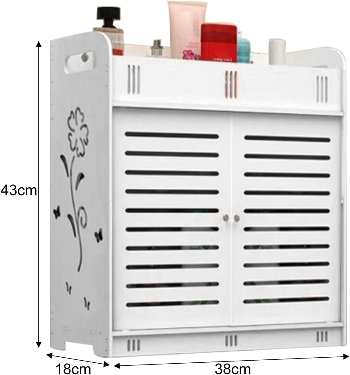 Saterkali Bathroom Shelve Cabinet White 1694 x 1497 x 709