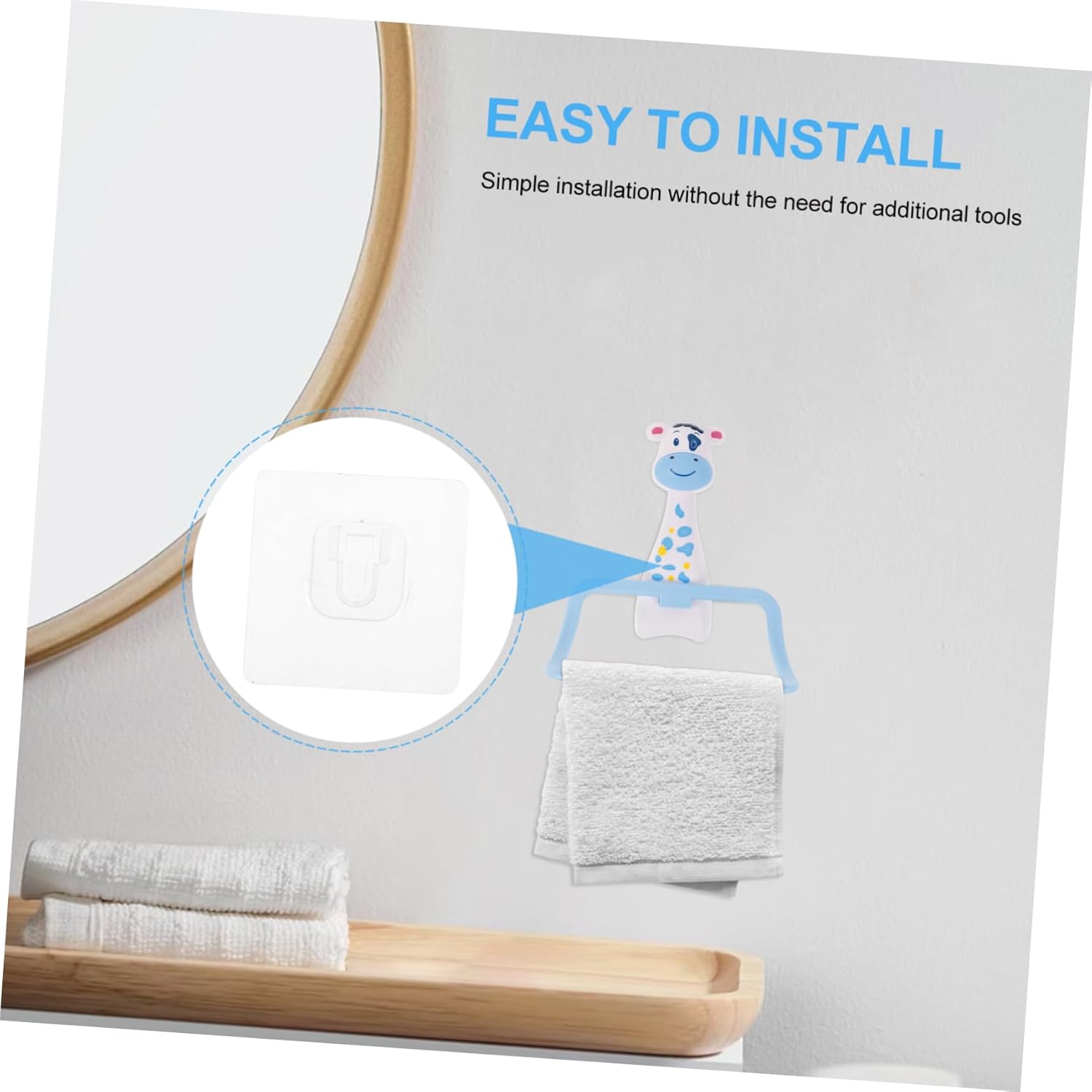 ARTIBETTER Cartoon Towel Holder for Bathroom and Kitchen