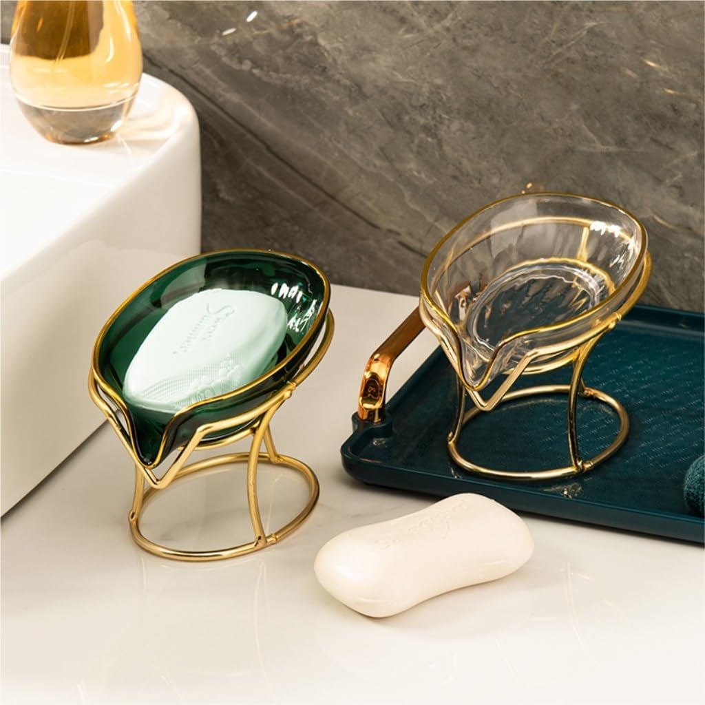Valcla Soap Dish Green 45 Degree Self Draining Bathroom Holder