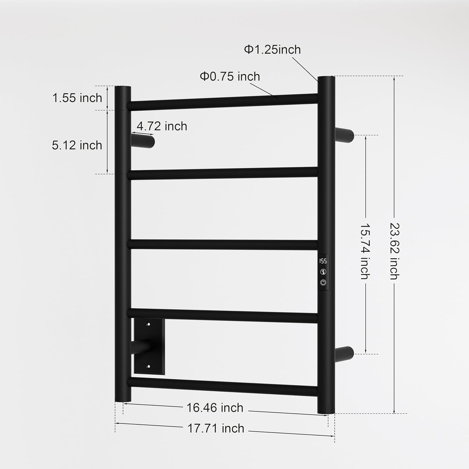 Statappy Heated Towel Rack with 24hr Timer and 5 Temp Settings