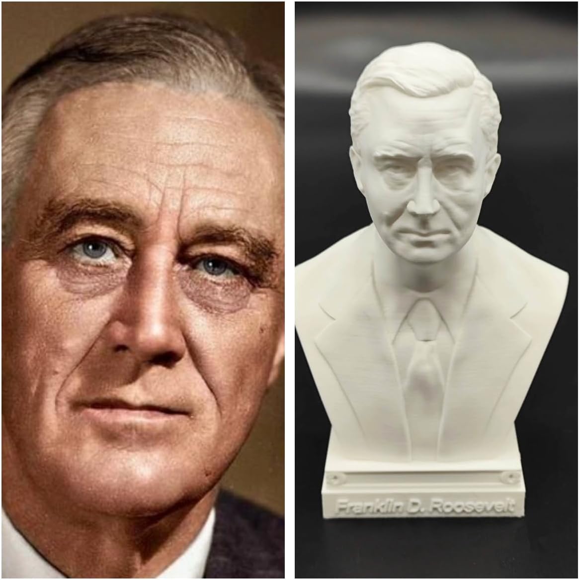 US President Founding Fathers Bust Sculpture - 6 Hx4 Wx3 D