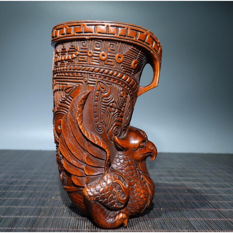 Handcrafted Boxwood Mythical Creatures Statues