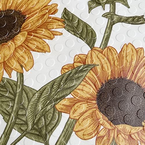 UKELER Sunflower Bath Mat Non-Slip 275 x 157 Inch