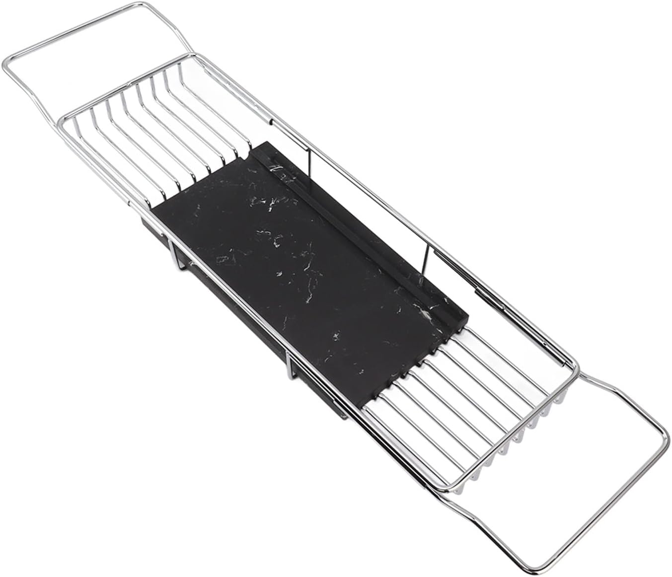Fafeicy Metal Marble Bathtub Rack with Anti-Slip Design